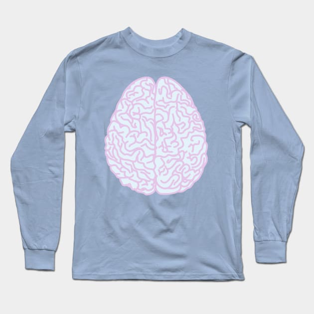 Pastel Brain Long Sleeve T-Shirt by XOOXOO